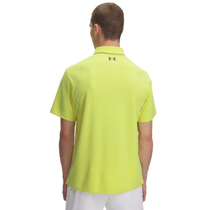 Under Armour Men's Tech Golf Polo, (728) Sonic Yellow / / Pitch Gray, Large