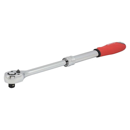 Neiko 03068A Drive Extendable Ratchet Soft Handle, 1/2", Red