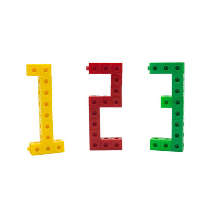 hand2mind 30500A Cubos Enlazables, Material manipulativo para matemáticas (Set de 100)