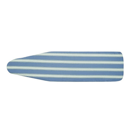 Ironing Board Cover and Pad (Blue Green Neo Stripe), 100% Cotton with Ultimate Double Padding by Seymour Home Products; Fits Full Size Board | Stain and Scorch Resistant; Elastic Edge