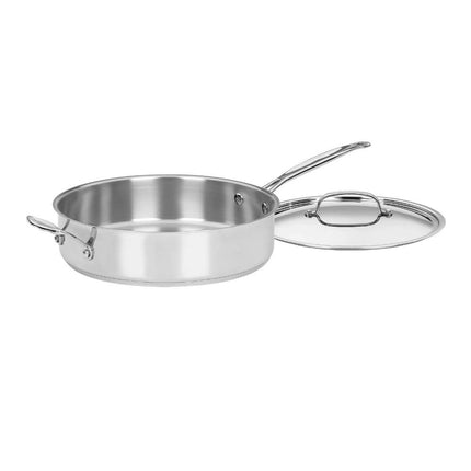 Cuisinart Stainless Steel, 5.5 Quart Saut� Pan w/Cover, Helper Handle, Chef's Classic, 733-30H