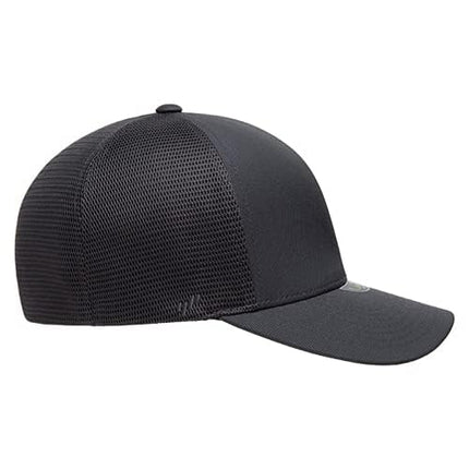 Flexfit Melange Unipanel Trucker Cap, Charcoal, S-M