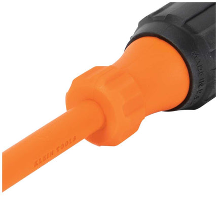 Klein Tools 6856INS Insulated Screwdriver, Made in USA, 1000V #1 Phillips Tip Screwdriver with 6-Inch Shank, Tip-Ident, Cushion-Grip Handle