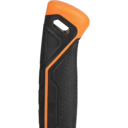 Martillo de garra Klein Tools 832-26 para liniero, 26 onzas, mango de fibra de vidrio, servicio pesado para postes de servicios públicos, cara fresada, naranja de alta visibilidad