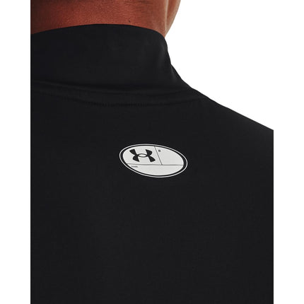 Under Armour Mens HeatGear Compression Mock Sleeveless - Black//White - MD