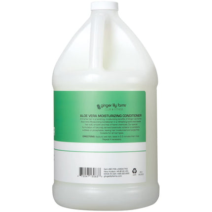 Ginger Lily Farms Club & Fitness Aloe Vera Moisturizing Conditioner, 100% Vegan, Paraben, Sulfate, Phosphate, Gluten & Cruelty-Free, 1 gallon