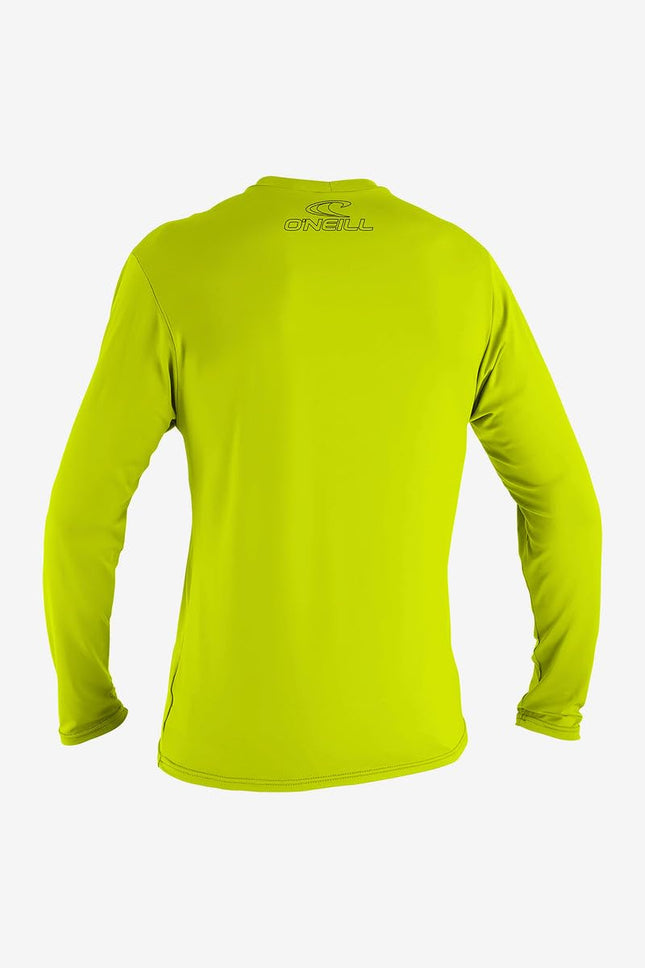 O' NEILL Unisex-Youth Basic Skins 50+ Long Sleeve Sun Shirt, Lime, 12