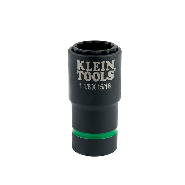 Klein Tools 66016 2-in-1 Impact Socket with 12-Poi
