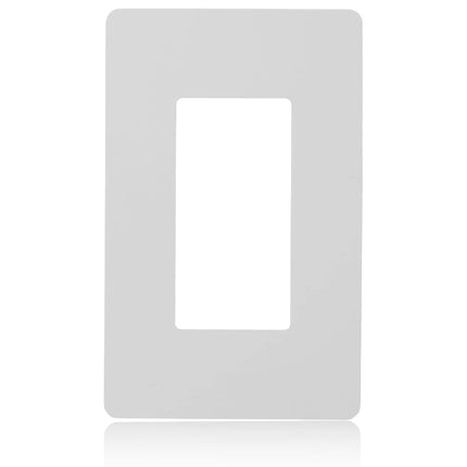 Faith Electric SWP1-WH-08 1-Gang Screwless Decorator Wall Plates, Child Safe Outlet Covers for GFCI and Lighting Controls, White