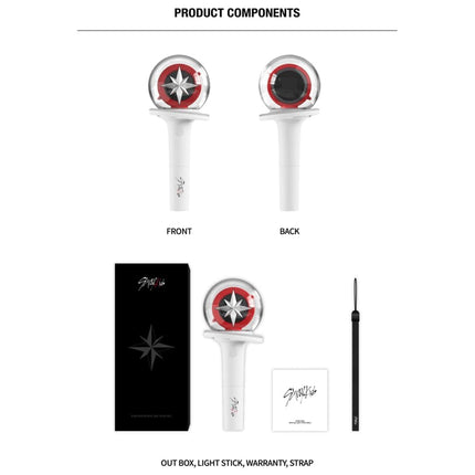 Kofisa Stray Kids Official Lightstick Ver 2, Stray Kids Kpop Merch, White
