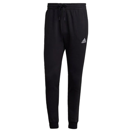 adidas Men's Essentials Tapered Pants, Black/White, 3X-Large Tall
