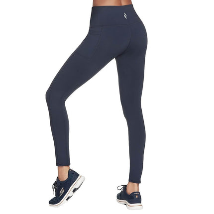 Skechers Women's Go Walk High Waisted Legging Pants, Blue Iris, 3XL EU