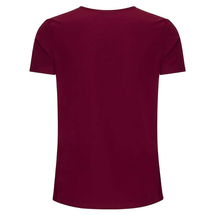 Natural Uniforms Women's Cool Stretch V-Neck Cargo Top and Pant Set 8400-9400 (Burgundy, X-Large)