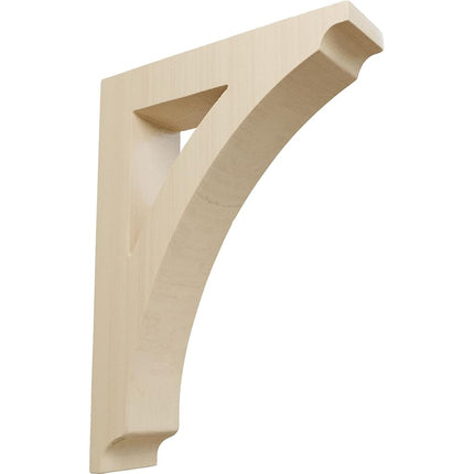 Ekena Millwork BKTW01X06X09THRW-CASE-6 1 3/4" W x 6 1/2" D x 9" H Small Thorton Wood Bracket, Rubberwood (6-Pack)