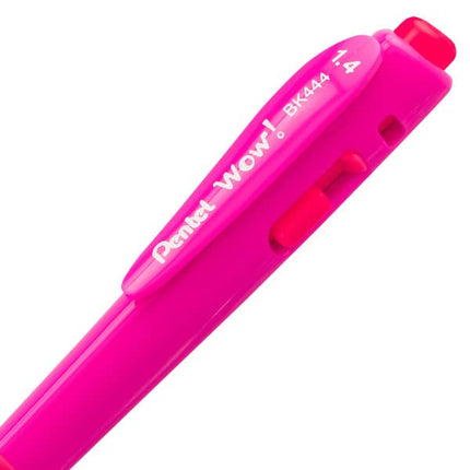 Pentel Wow! Retractable Ballpoint Pen, (1.4mm) Bold Line, Assorted Ink Colors, 8 Pack