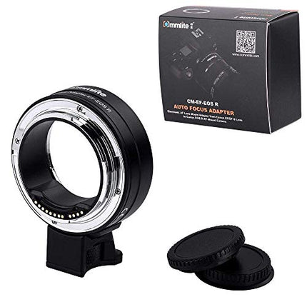 Commlite CM-EF-EOS R Electronic Auto-Focus Lens Mount Adapter-Canon EF/EF-S Lens to Canon EOS R RF-Mount Full-frame Camera Body Adapter