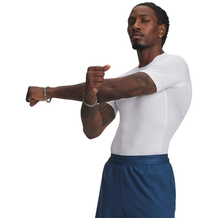 Under Armour Mens UA HG Armour Comp SS, short-sleeved sports t-shirt for men, comfortable and lightweight gym clothes for workouts