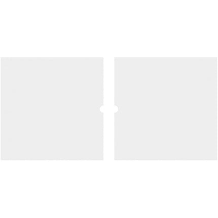 26"W x 13"H x 1"ID x 9"C x 1"P Rectangle Architectural Grade PVC Contemporary Ceiling Medallion, Two Piece
