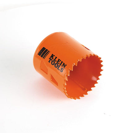 Klein Tools 31932 Sierra de copa bimetálica de 2 pulgadas para cortar acero inoxidable, acero dulce, paneles de yeso, madera y plástico, con fácil extracción del disco de corte