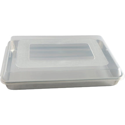 Nordic Ware Sheet Cake Baking Pan with Cover, 13-Inch by 18-Inch by 2-Inch