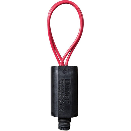 Hunter AC-Solenoid Replacement, 24V Sprinkler Valve Solenoid for Irrigation Valves, Heavy Duty Encapsulated Design, Captive Plunger, Pre-Stripped Wires