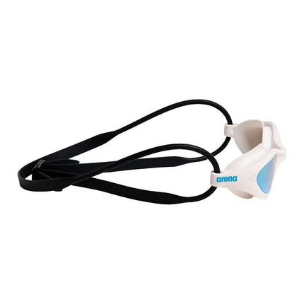 ARENA Gafas de natación unisex 365 para nadadores de fitness, cómodas, antivaho, diseño hermético, lentes de espejo para nadar a crol para hombres y mujeres, azul espejo/blanco/negro