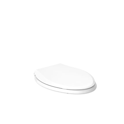 Kohler 4636-RL-0 Cachet ReadyLatch Elongated Toilet Seat, Quiet-Close Lid and Seat, Countoured Seat, Grip-Tight Bumpers and Installation Hardware, White, 18.04" L x 14.18" W