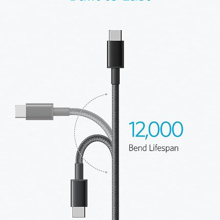 Cable de carga USB C Anker de 1 pie, paquete de 2
