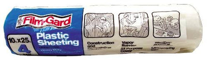 Frost King P1025 Polyethylene Sheeting, 10' x 25' x 4 mil, Clear Poly Roll 10 25 Ft Clear-881207