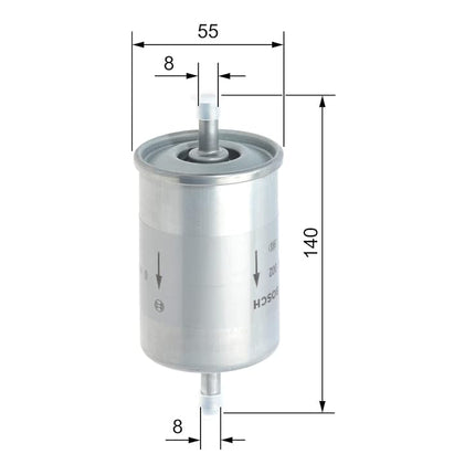 Bosch F5002 Car Gasoline Filter - Replacement Filter