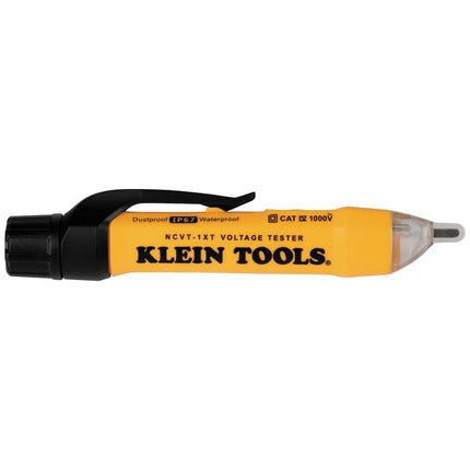 Klein Tools NCVT1XT Voltage Tester, Non-Contact Low Voltage Tester Pen, 70V to 1000V AC, Durable IP67 Tester is Dustproof and Waterproof
