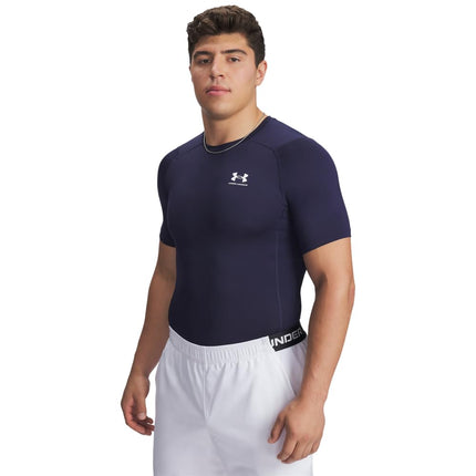 Under Armour Mens UA HG Armour Comp SS, short-sleeved sports t-shirt for men, comfortable and lightweight gym clothes for workouts