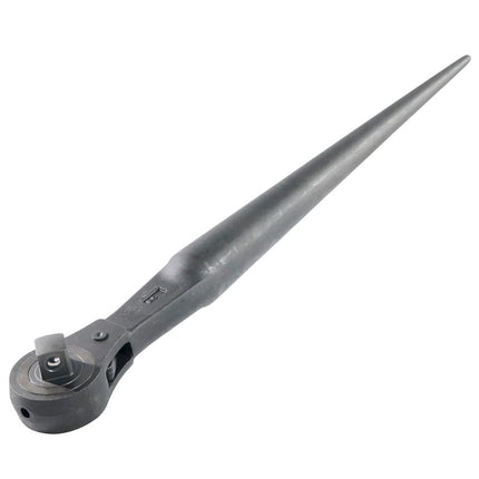 KLEIN TOOLS 3238 1/2-Inch Ratcheting Construction Wrench, Forged from Alloy Steel with Corrion Resistant Black Finish