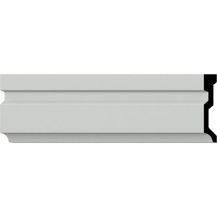 Ekena CAS04X00FE 4" H x 3/4" P x 96" L Felix Window & Door Casing, Primed