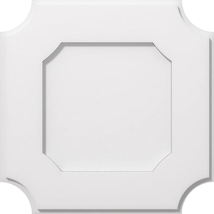 18"OD x 10 3/4"C x 1"P Locke Architectural Grade PVC Contemporary Ceiling Medallion
