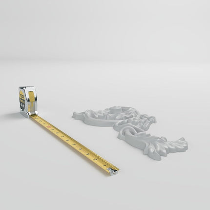 Ekena Millwork ONL12X06X01GR-L 12 5/8" W x 6 3/4" H x 1" P Large Grape and Leaf Onlay, Left, Primed