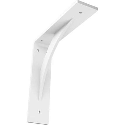 Ekena Millwork BKTM02X08X08LEPWH 2 inch W x 8 inch D x 8 inch H Legacy Steel Bracket, White Primer
