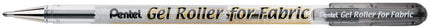 Gel Roller Fabric Pens 1.0mm-Black
