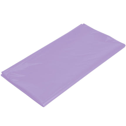 Nappe de fête rectangulaire jetable en plastique, violet, plastique, 135 x 274 cm