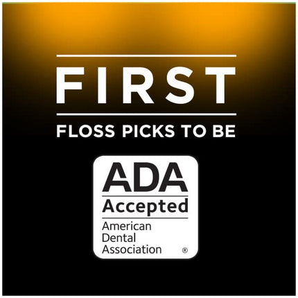 DenTek Plaque Control Floss Picks, X-Shaped Cross Flosser Dental Flossers, Easy Reach Teeth Cleaning, Plaque Removal, Oral Care, 75 Count (Pack of 6)