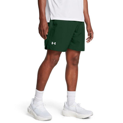 Under Armour Men's Launch Run 7 Inch Unlined Shorts, (301) Forest Green/Forest Green/White, Medium