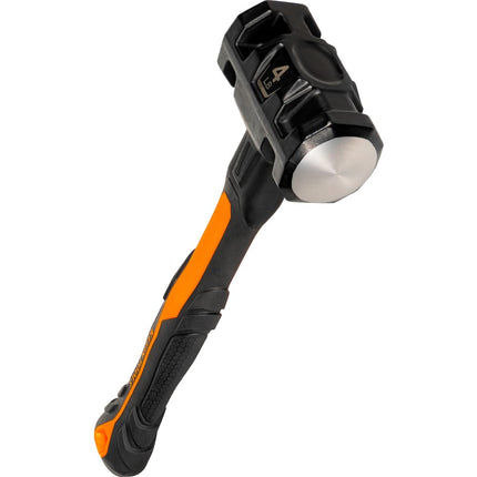 Klein Tools H80694 Sledgehammer, 4-Pound Engineering Hammer with Fiberglass Handle, Shock-Resistant Design for Striking and Demolition, Includes Lanyard Hole
