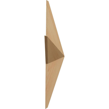 Ekena Millwork ROS02X02GLAL Galveston Star Rosette, 2 3/4-Inch x 2 3/4-Inch x 1/2-Inch, Alder