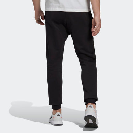adidas Men's Essentials Tapered Pants, Black/White, XXL