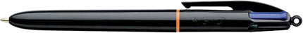 BIC 4 Colours Pro Multicoloured Pens, Retractable, Refillable, Pack of 12