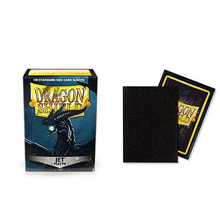 10 Packs Dragon Shield Matte Standard Size 100 ct Card Sleeves Display Case Jet