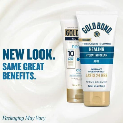 Gold Bond Ultimate Skin Therapy Cream, Healing, Aloe, 5.5 Ounce (Pack of 6)