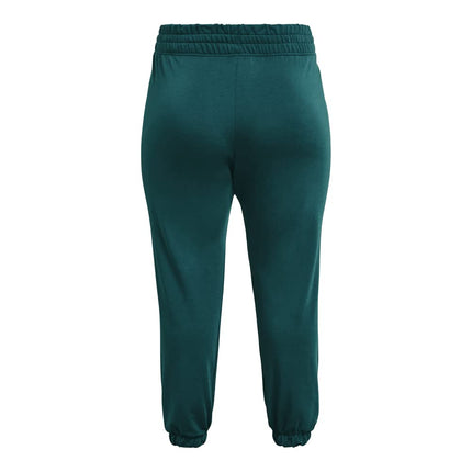 Under Armour Pantalón de chándal de rizo Rival para mujer, (716) Tourmaline Teal / / White, 2X