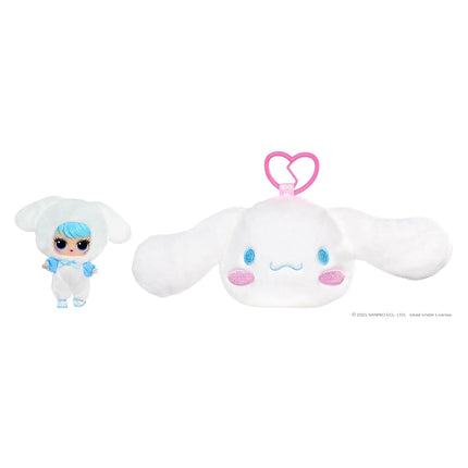 L.O.L. Surprise! Loves Hello Kitty Reversible Plush Surprise - Plush Sanrio Characters with Matching L.O.L. Tot, 5 Surprises and On-the-Go Keychain, For Ages 4+ Years, White