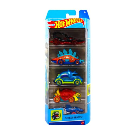 Hot Wheels Coffret 5 véhicules Street Beasts